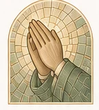 祈祷的手马赛克