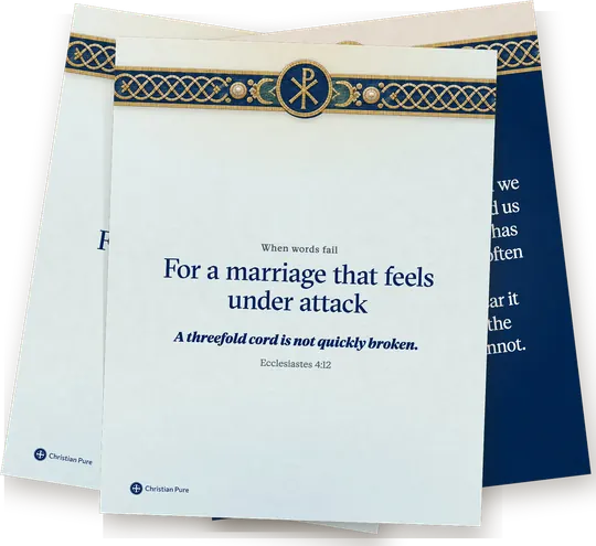 The printable prayer cards: a verse on the front, the prayer on the back.