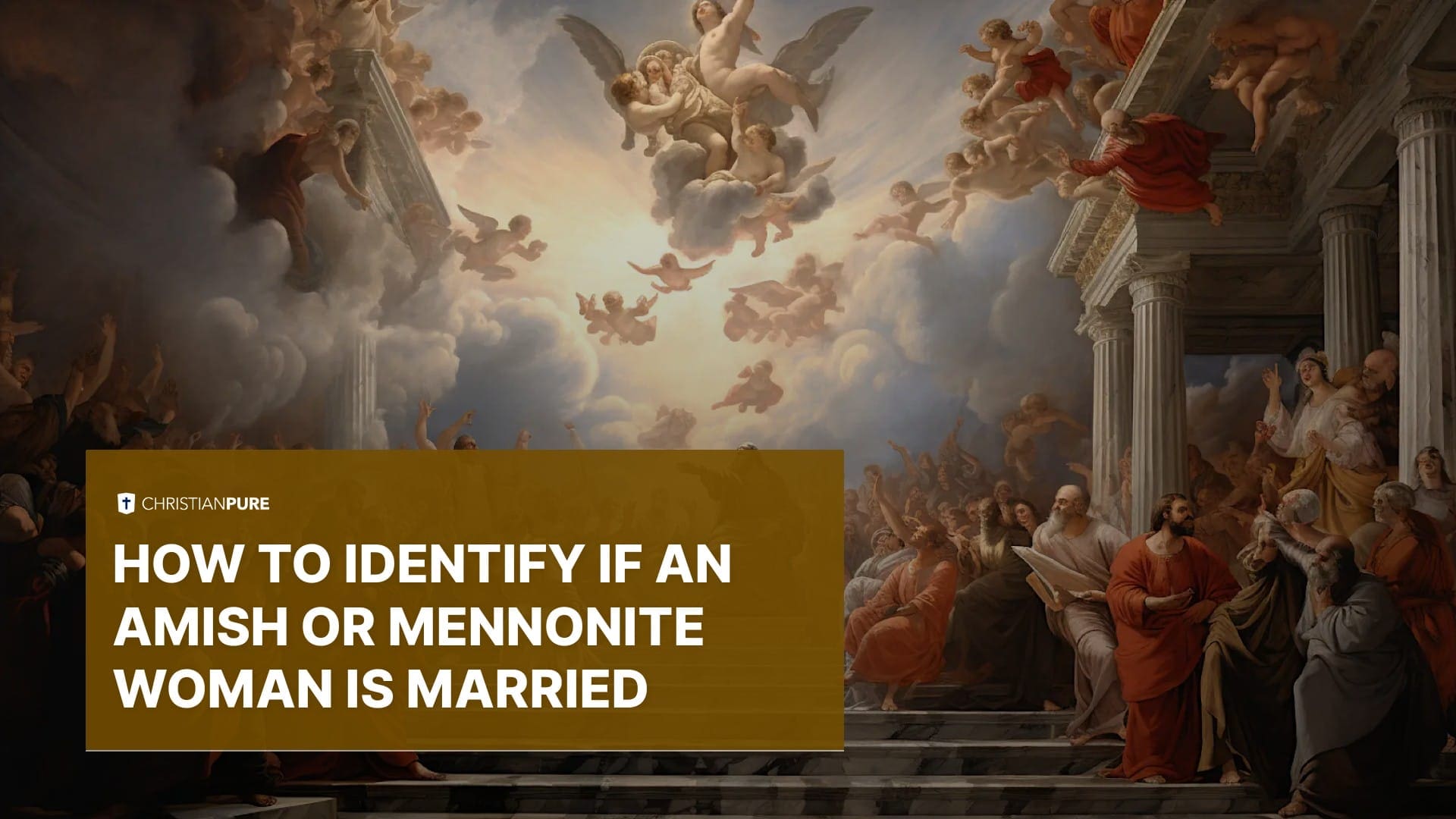 Como identificar se uma mulher amish ou menonita está casada