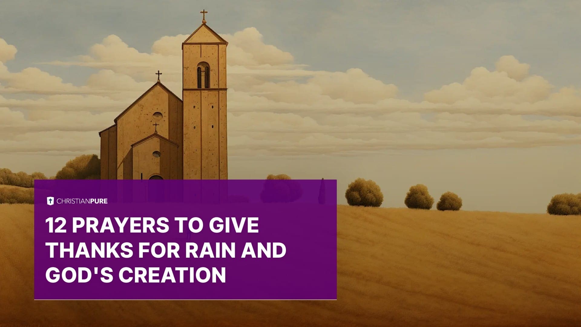 12 молитв благодарности за дождь и Божье творение