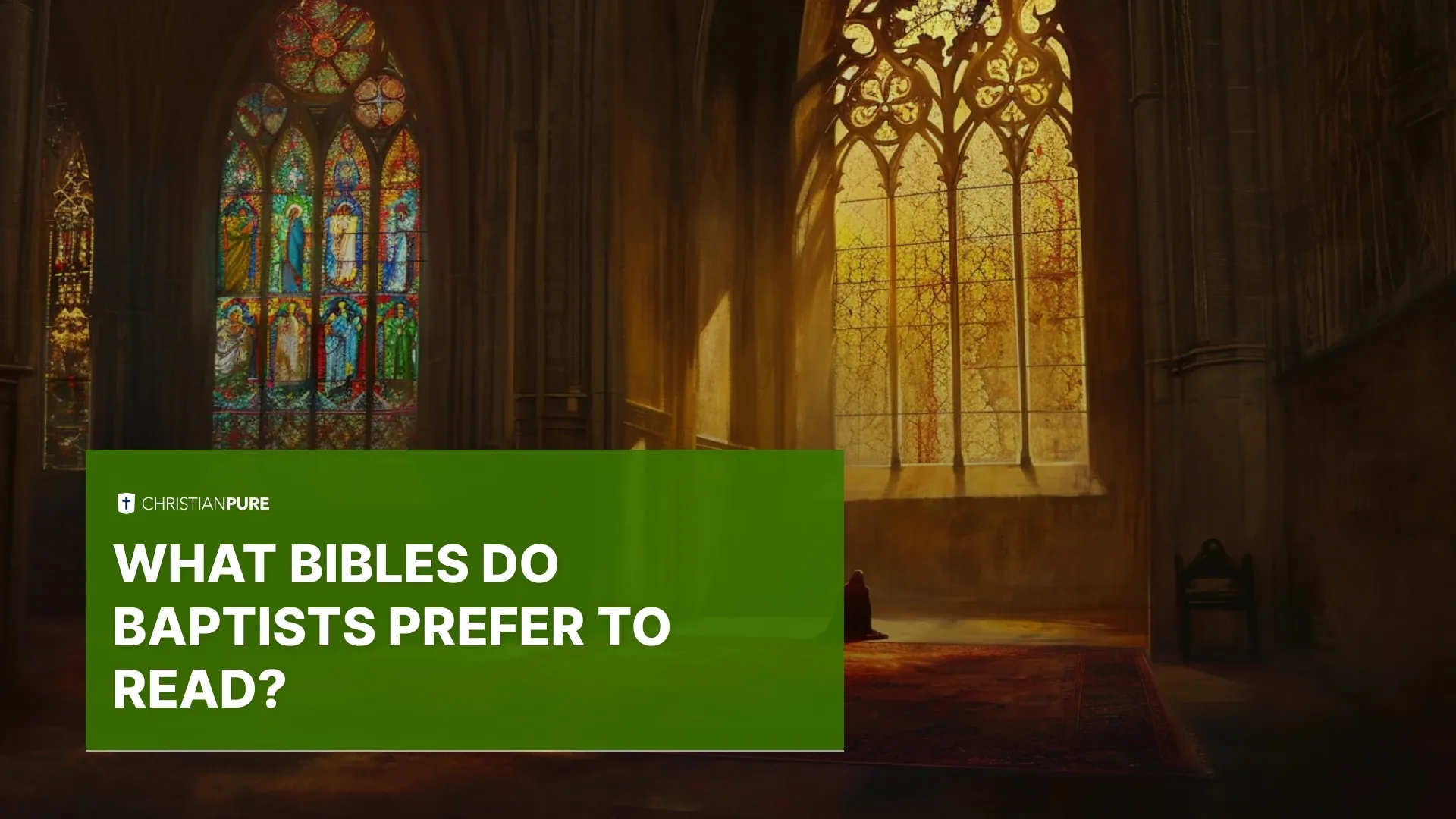 What Bibles Do Baptists Prefer To Read? What Bibles Do Baptists Prefer To Read?