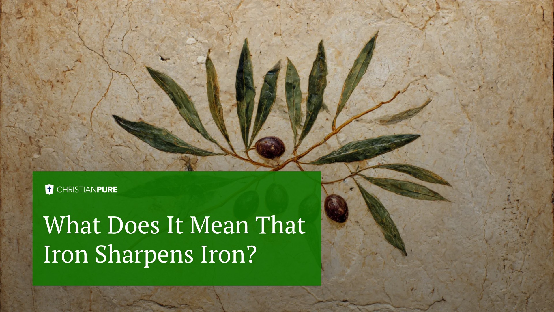 What does it mean that iron sharpens iron?