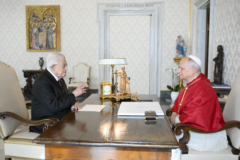 Pope Leo XIV discusses 2-state solution with Palestine’s President Mahmoud Abbas Pope Leo XIV discusses 2-state solution with Palestine’s President Mahmoud Abbas