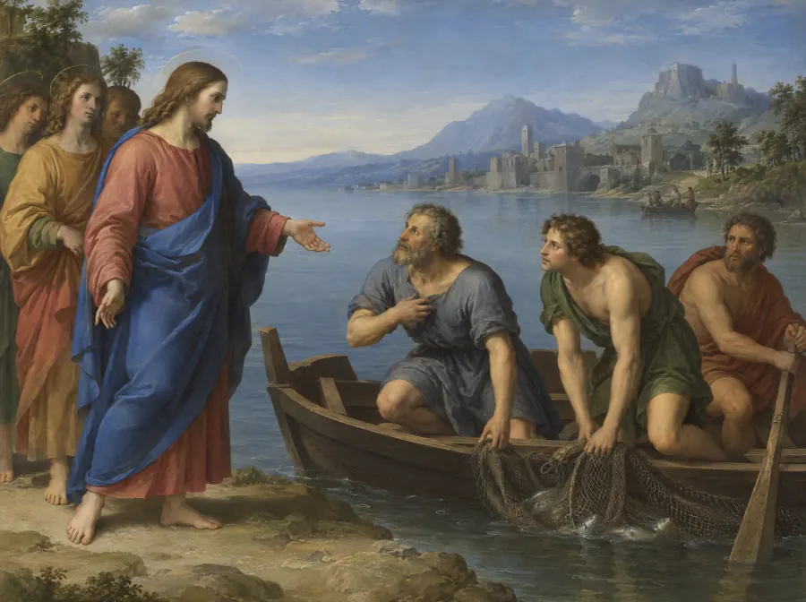 L'appel des premiers disciples, dans le style de Raphaël
