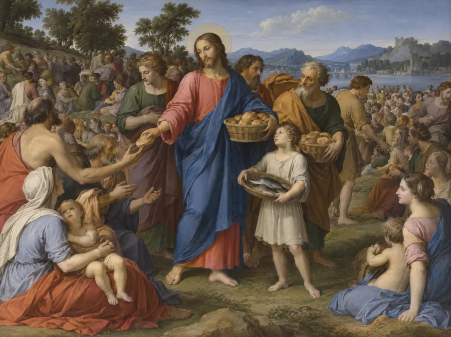 A multiplicação dos pães, ao estilo de Rafael