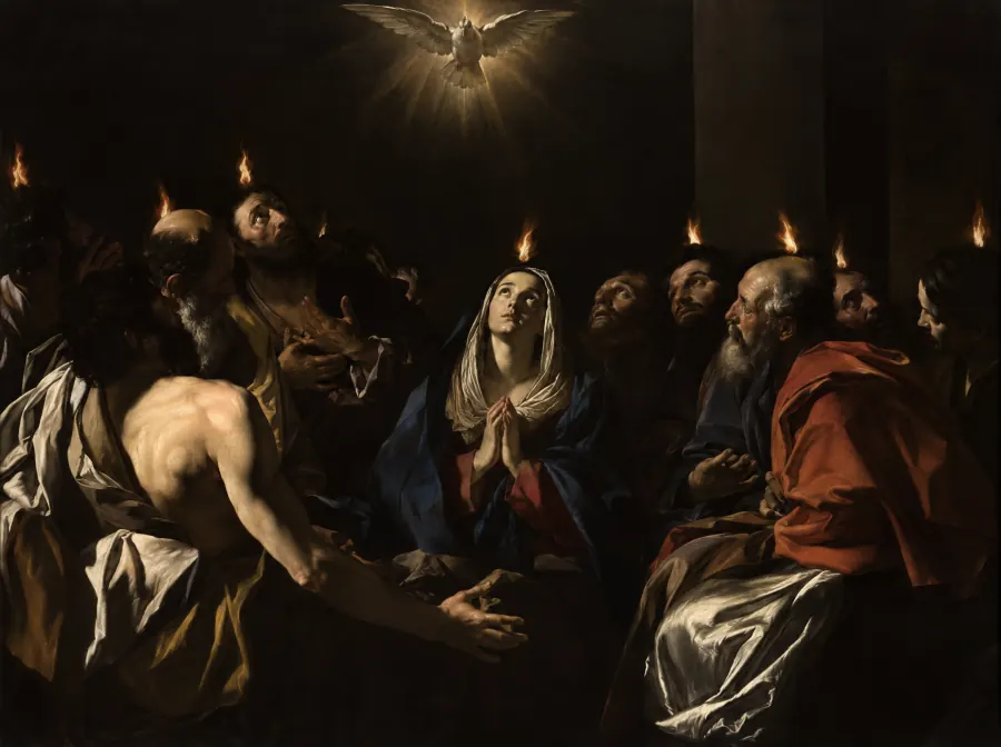 Pentecost, in the style of Caravaggio