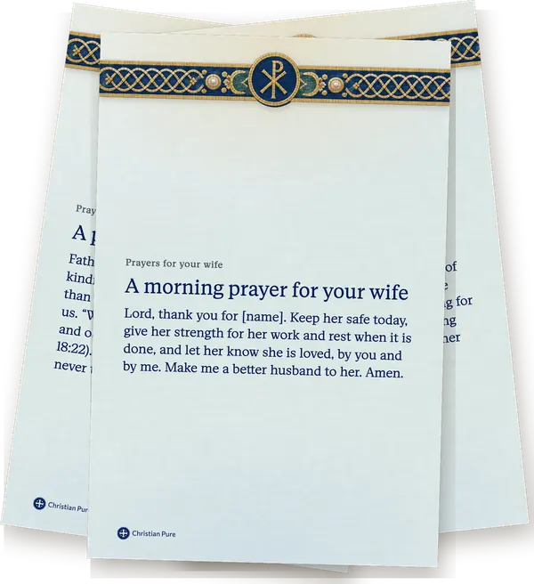 Prayers for your wife, printed one to a page