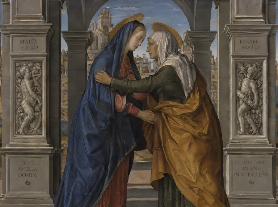 A Visitação, no estilo de Mantegna