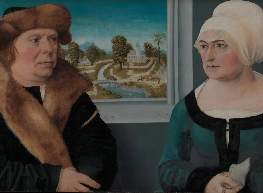 Portrait of a Married Couple (Lorenz Kraffter and Honesta Merz?), by Ulrich Apt the Elder