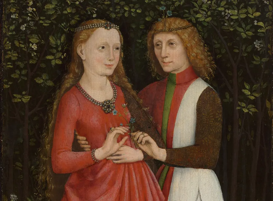 A Bridal Couple, by Unknown painter, Southern Germany