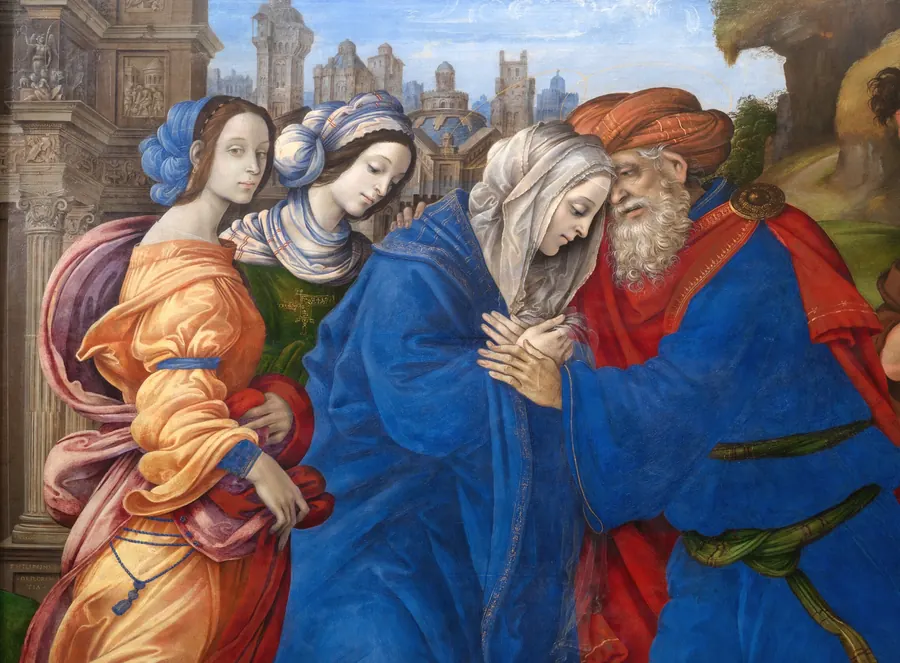 The Meeting of Joachim and Anne outside the Golden Gate of Jerusalem, by Filippino Lippi