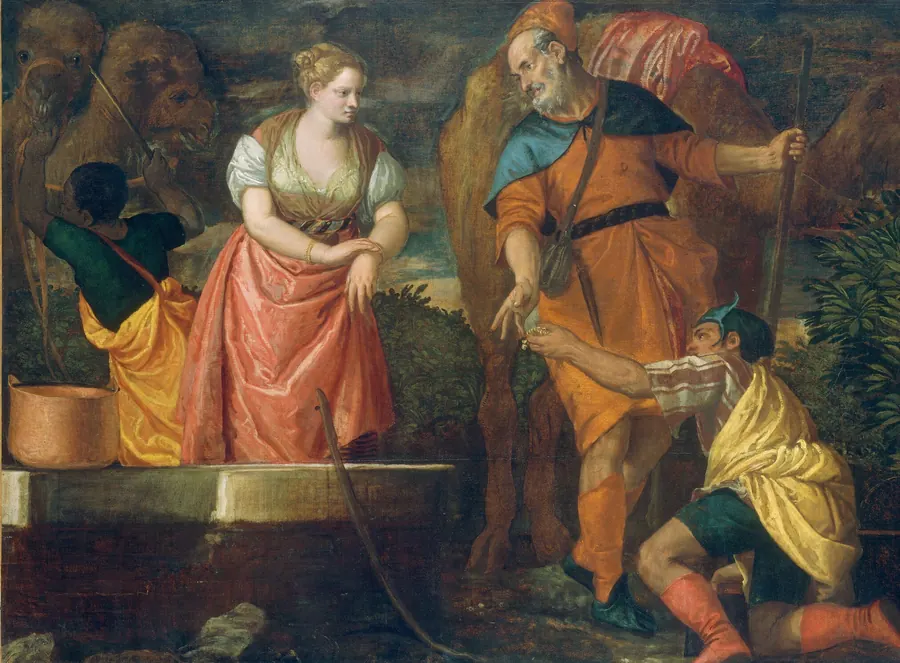 Rebecca at the Well, by Veronese and Workshop